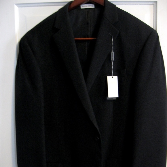 GEOFFREY BEENE 46L LUXURY DARK CHARCOAL SPORTCOAT - Picture 1 of 6